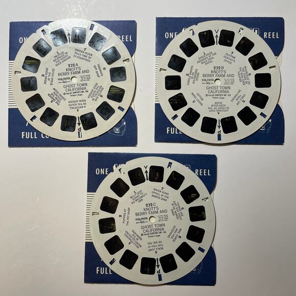 KNOTTS BERRY FARM and GHOST TOWN Packet No. 2 3d View-Master 3 Reel Packet 1956 - Picture 4 of 9